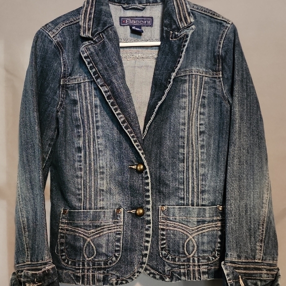 Baccini Jackets & Blazers - Baccini Women's Size Med Denim Jacket